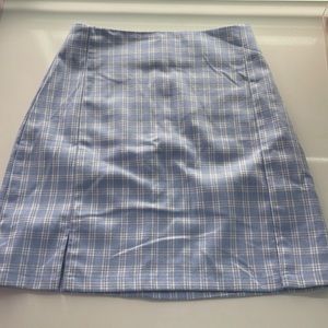 Brandy Melville patterned blue skirt